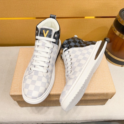 Replica Louis Vuitton High Tops Shoes For Men #1257733 $80.00 USD for Wholesale