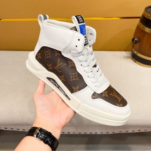 Replica Louis Vuitton High Tops Shoes For Men #1257735 $80.00 USD for Wholesale