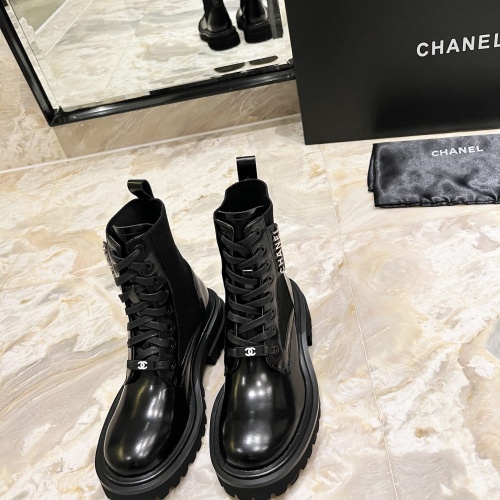 Replica Chanel Boots For Women #1257760 $115.00 USD for Wholesale