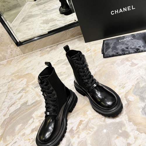 Replica Chanel Boots For Women #1257760 $115.00 USD for Wholesale