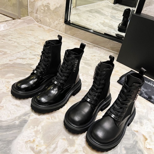 Replica Chanel Boots For Women #1257760 $115.00 USD for Wholesale