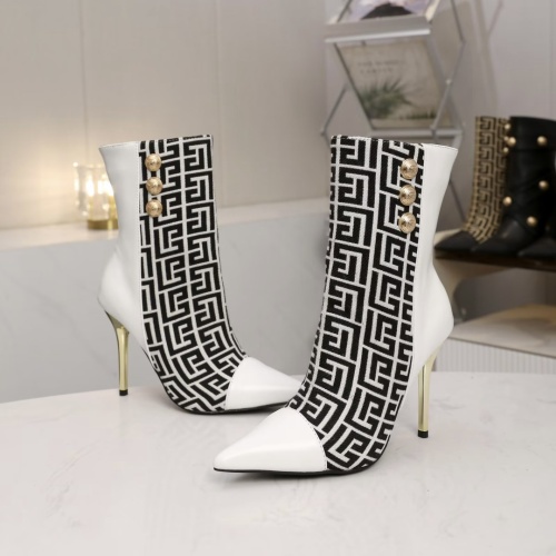 Replica Balmain Boots For Women #1257763 $112.00 USD for Wholesale