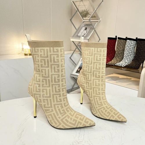 Wholesale Balmain Boots For Women #1257766 $96.00 USD, Wholesale Quality Replica Balmain Boots