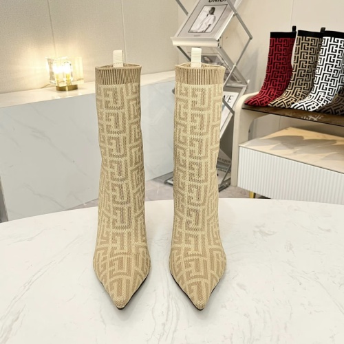 Replica Balmain Boots For Women #1257766 $96.00 USD for Wholesale