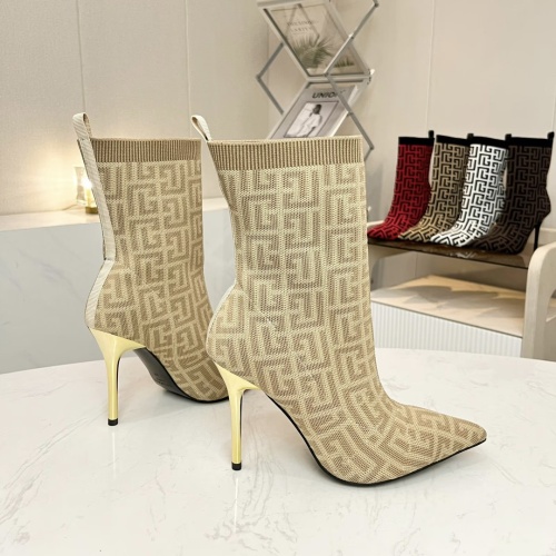 Replica Balmain Boots For Women #1257766 $96.00 USD for Wholesale