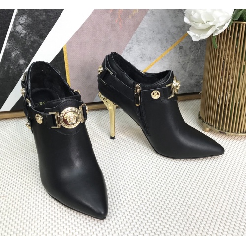 Replica Versace Boots For Women #1257773 $96.00 USD for Wholesale