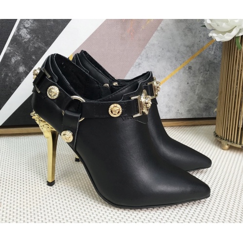 Replica Versace Boots For Women #1257773 $96.00 USD for Wholesale