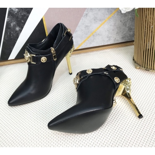 Replica Versace Boots For Women #1257773 $96.00 USD for Wholesale