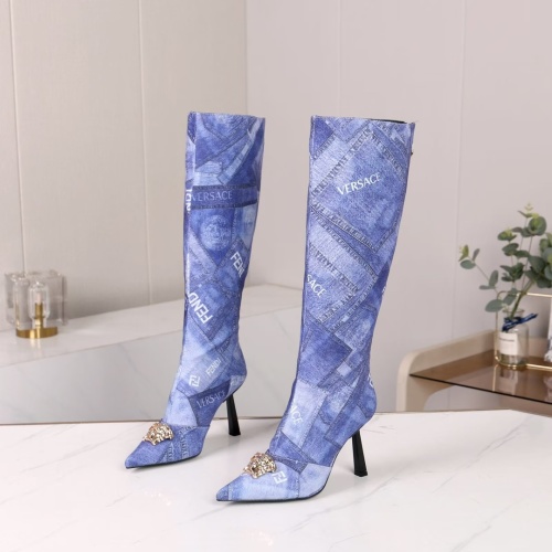 Wholesale Versace Boots For Women #1257781 $115.00 USD, Wholesale Quality Replica Versace Boots