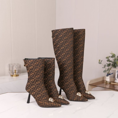 Replica Versace Boots For Women #1257782 $115.00 USD for Wholesale