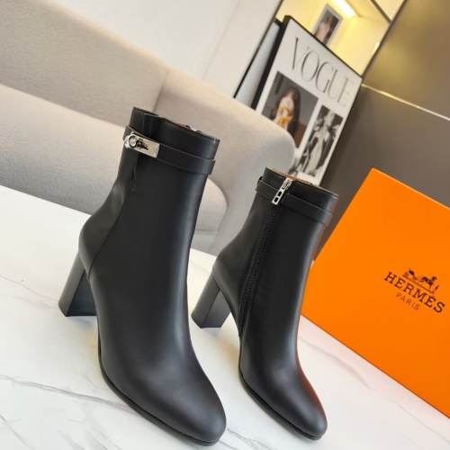 Replica Hermes Boots For Women #1257798 $108.00 USD for Wholesale