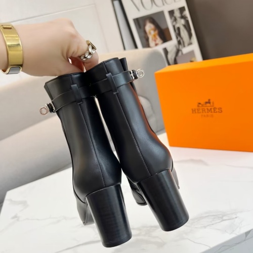 Replica Hermes Boots For Women #1257798 $108.00 USD for Wholesale