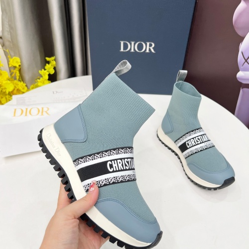 Replica Christian Dior Boots For Women #1257806 $96.00 USD for Wholesale