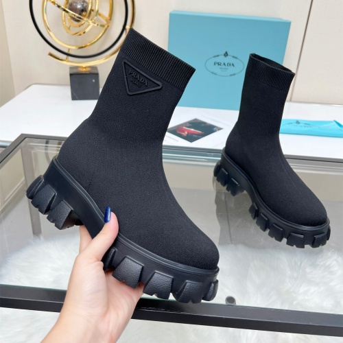 Wholesale Prada Boots For Women #1257847 $88.00 USD, Wholesale Quality Replica Prada Boots