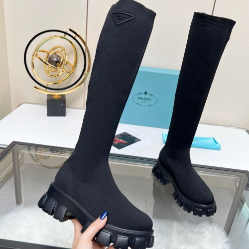 Wholesale Prada Boots For Women #1257853 $96.00 USD, Wholesale Quality Replica Prada Boots