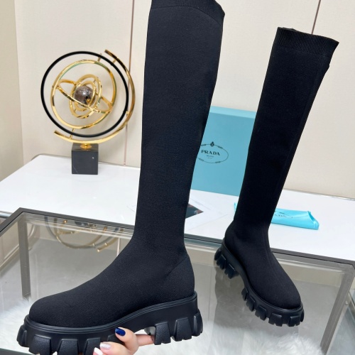 Replica Prada Boots For Women #1257853 $96.00 USD for Wholesale