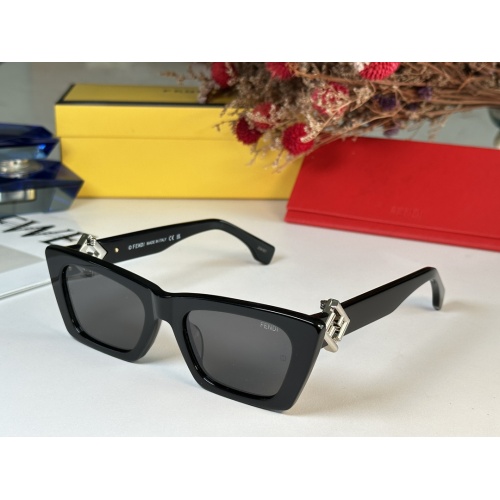 Wholesale Fendi AAA Quality Sunglasses #1257868 $64.00 USD, Wholesale Quality Replica Fendi AAA Quality Sunglasses