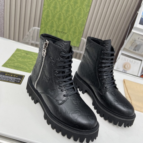 Replica Gucci Boots For Women #1257870 $105.00 USD for Wholesale