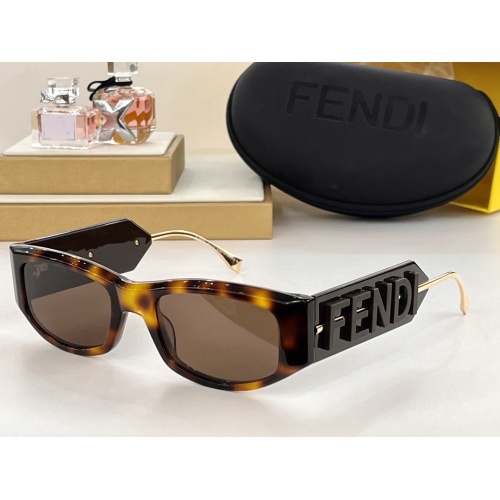 Wholesale Fendi AAA Quality Sunglasses #1257873 $72.00 USD, Wholesale Quality Replica Fendi AAA Quality Sunglasses