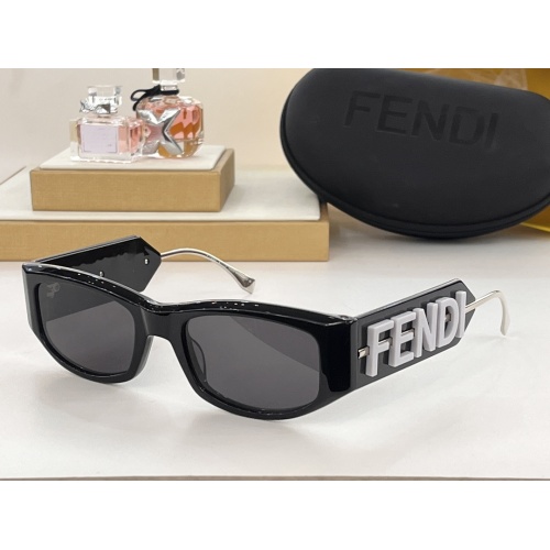 Wholesale Fendi AAA Quality Sunglasses #1257874 $72.00 USD, Wholesale Quality Replica Fendi AAA Quality Sunglasses