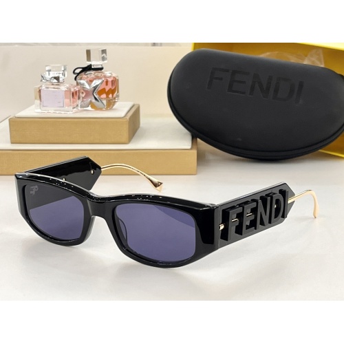 Wholesale Fendi AAA Quality Sunglasses #1257875 $72.00 USD, Wholesale Quality Replica Fendi AAA Quality Sunglasses