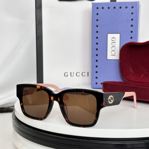 Wholesale Gucci AAA Quality Sunglasses #1257884 $45.00 USD, Wholesale Quality Replica Gucci AAA Quality Sunglasses