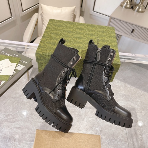 Wholesale Gucci Boots For Women #1257888 $105.00 USD, Wholesale Quality Replica Gucci Boots