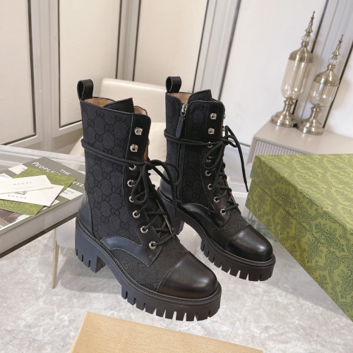 Wholesale Gucci Boots For Women #1257889 $105.00 USD, Wholesale Quality Replica Gucci Boots