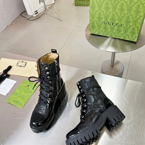 Replica Gucci Boots For Women #1257891 $112.00 USD for Wholesale