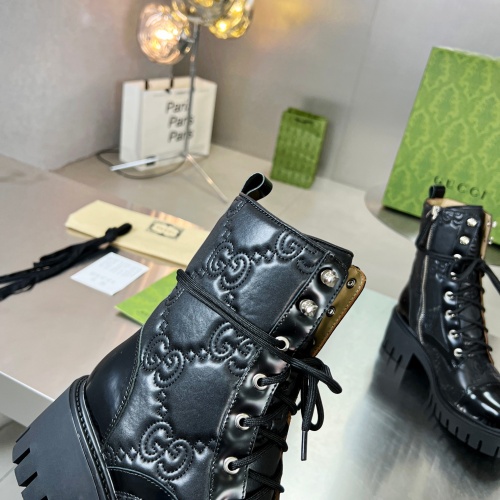 Replica Gucci Boots For Women #1257891 $112.00 USD for Wholesale