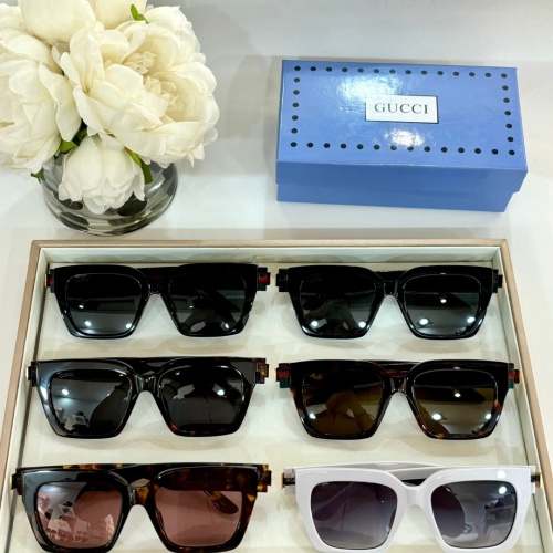 Replica Gucci AAA Quality Sunglasses #1257897 $52.00 USD for Wholesale