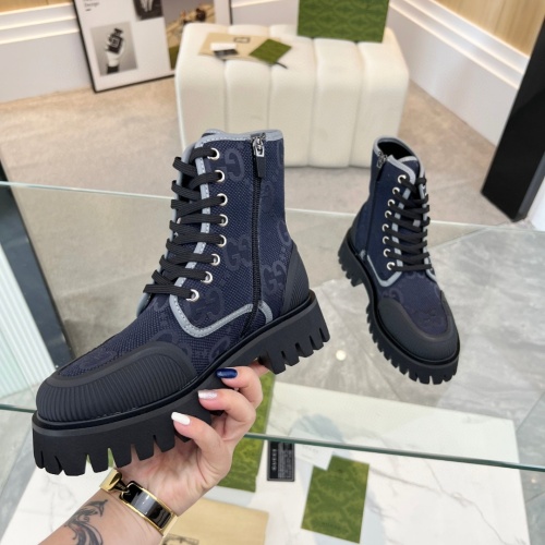 Replica Gucci Boots For Men #1257918 $100.00 USD for Wholesale