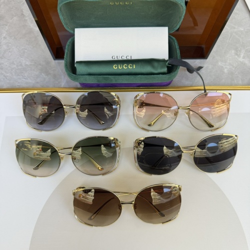 Replica Gucci AAA Quality Sunglasses #1257919 $56.00 USD for Wholesale