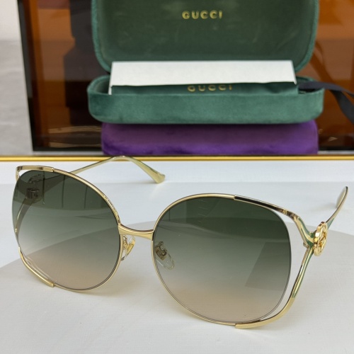 Wholesale Gucci AAA Quality Sunglasses #1257924 $56.00 USD, Wholesale Quality Replica Gucci AAA Quality Sunglasses