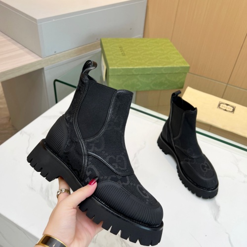 Replica Gucci Boots For Women #1257926 $98.00 USD for Wholesale