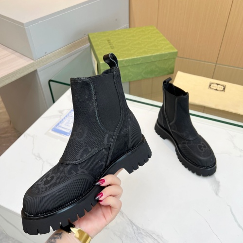 Replica Gucci Boots For Women #1257926 $98.00 USD for Wholesale