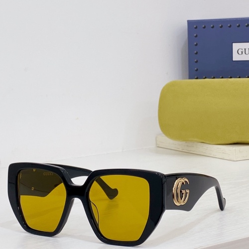 Wholesale Gucci AAA Quality Sunglasses #1257931 $56.00 USD, Wholesale Quality Replica Gucci AAA Quality Sunglasses