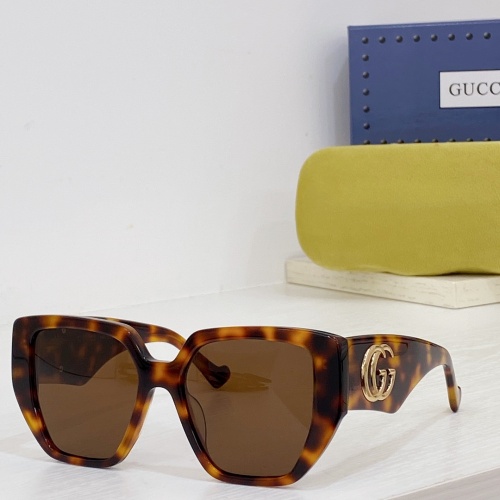 Wholesale Gucci AAA Quality Sunglasses #1257932 $56.00 USD, Wholesale Quality Replica Gucci AAA Quality Sunglasses