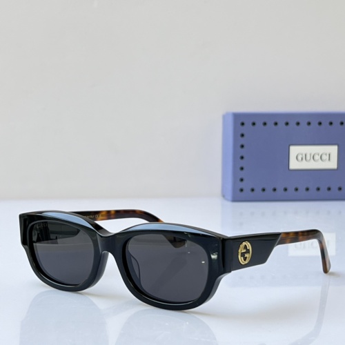 Wholesale Gucci AAA Quality Sunglasses #1257942 $64.00 USD, Wholesale Quality Replica Gucci AAA Quality Sunglasses