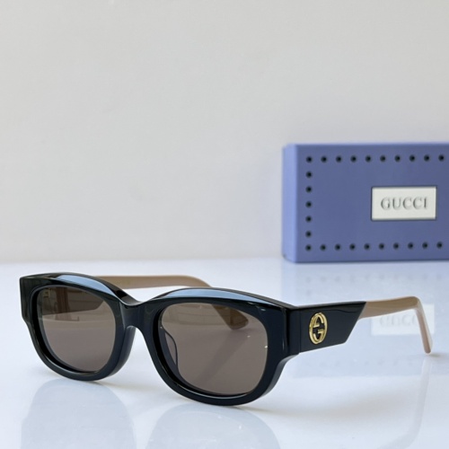 Wholesale Gucci AAA Quality Sunglasses #1257944 $64.00 USD, Wholesale Quality Replica Gucci AAA Quality Sunglasses