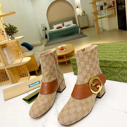 Wholesale Gucci Boots For Women #1257946 $102.00 USD, Wholesale Quality Replica Gucci Boots