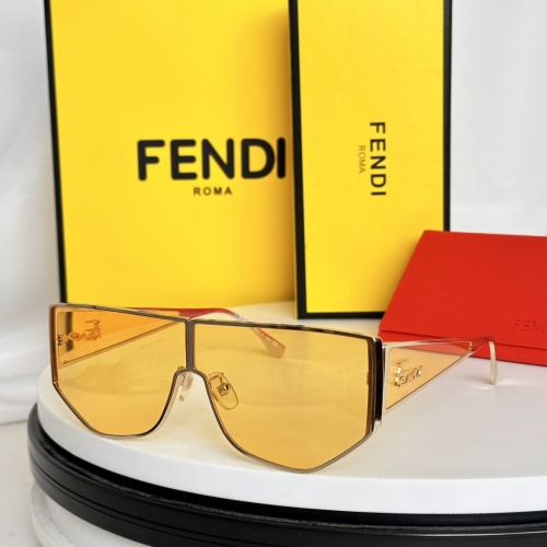 Wholesale Fendi AAA Quality Sunglasses #1257949 $52.00 USD, Wholesale Quality Replica Fendi AAA Quality Sunglasses