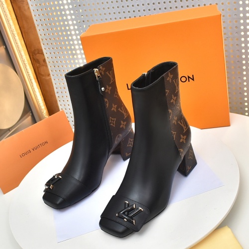 Wholesale Louis Vuitton Boots For Women #1257985 $92.00 USD, Wholesale Quality Replica Louis Vuitton Boots