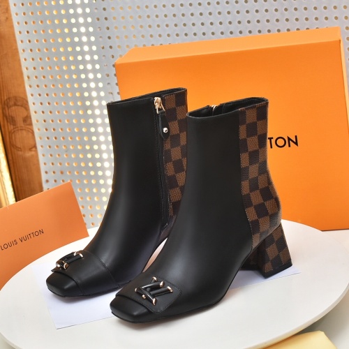 Wholesale Louis Vuitton Boots For Women #1257986 $92.00 USD, Wholesale Quality Replica Louis Vuitton Boots