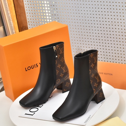 Wholesale Louis Vuitton Boots For Women #1257988 $92.00 USD, Wholesale Quality Replica Louis Vuitton Boots