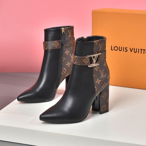 Wholesale Louis Vuitton Boots For Women #1257990 $88.00 USD, Wholesale Quality Replica Louis Vuitton Boots