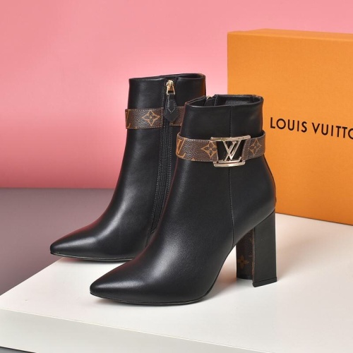 Wholesale Louis Vuitton Boots For Women #1257991 $88.00 USD, Wholesale Quality Replica Louis Vuitton Boots