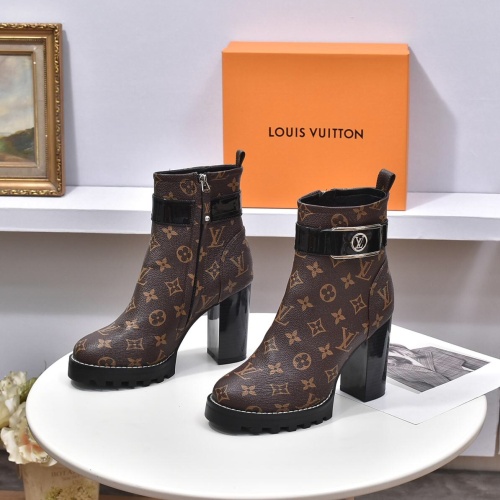 Wholesale Louis Vuitton Boots For Women #1257998 $100.00 USD, Wholesale Quality Replica Louis Vuitton Boots