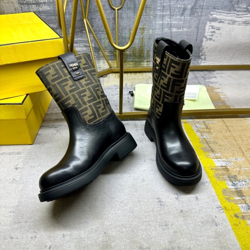 Replica Fendi Fashion Boots For Women #1258033 $108.00 USD for Wholesale