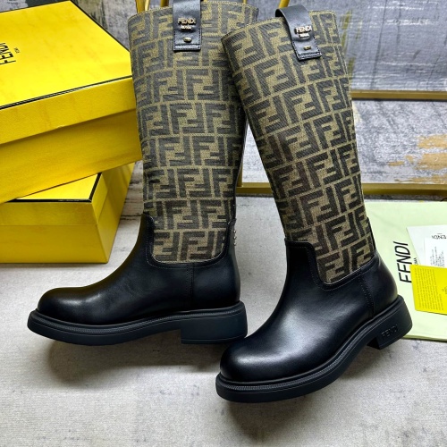 Wholesale Fendi Fashion Boots For Women #1258034 $122.00 USD, Wholesale Quality Replica Fendi Fashion Boots